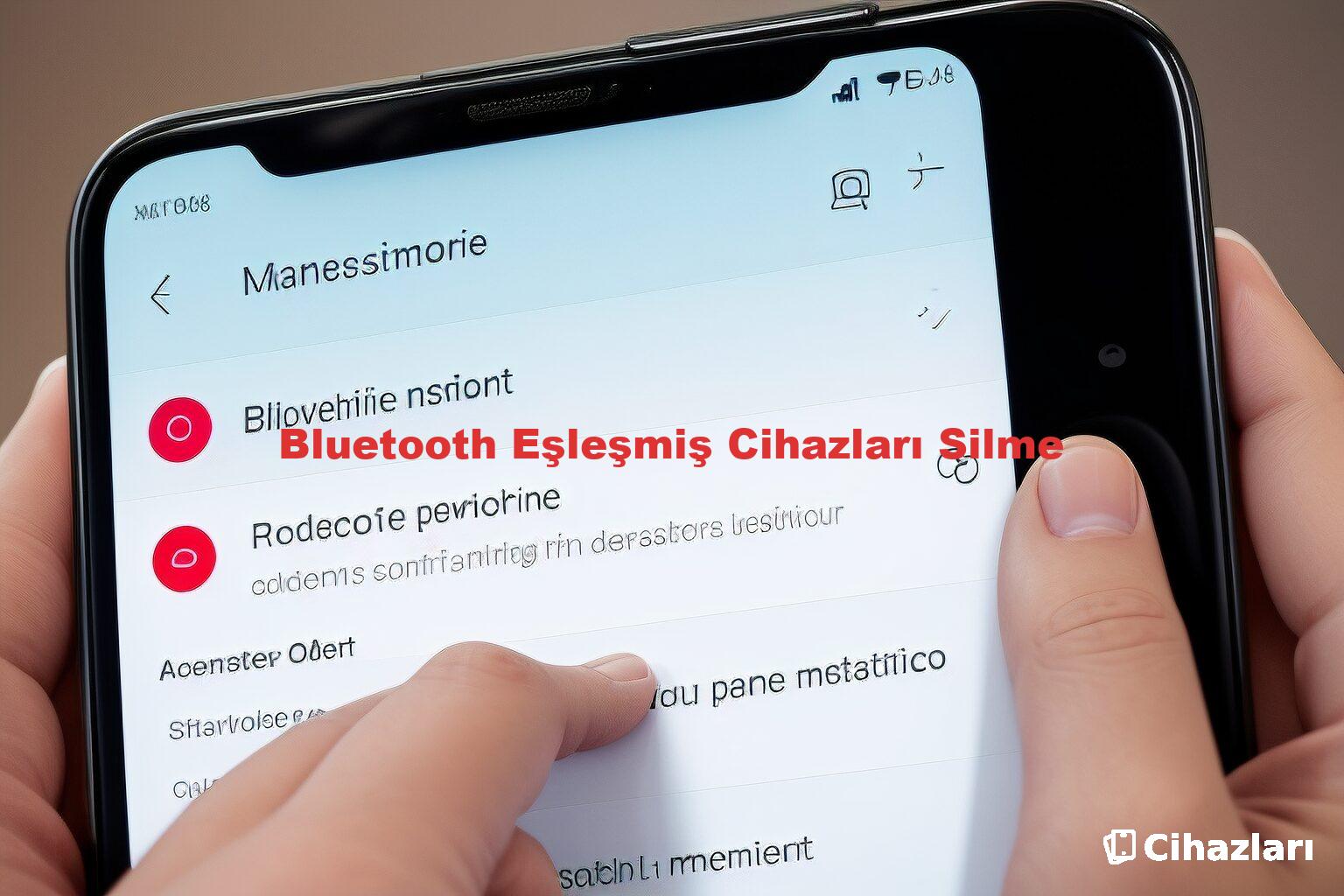 Bluetooth Eşleşmiş Cihazları Silme