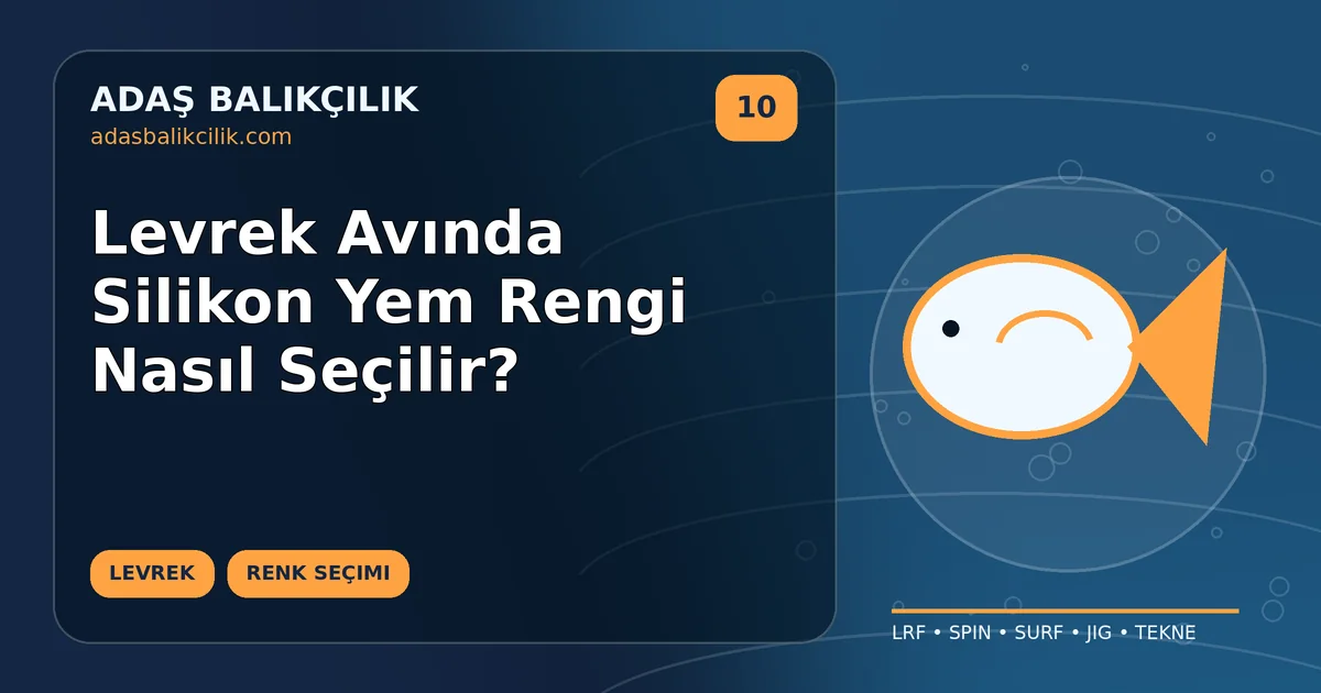 Levrek Avında Silikon Yem Rengi Nasıl Seçilir?